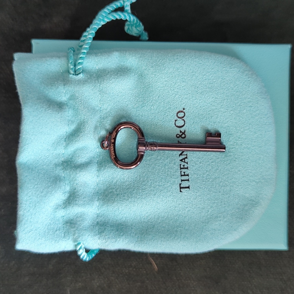 Tiffany & Co. Black key pendant